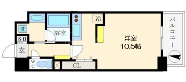 ブランクレール谷町の物件間取画像